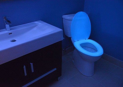 NG600BL Night Glow Blue Elongated Toilet Seat