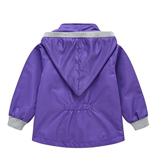 Toddler Boys Girls Winter Coat With Pocket Hooded Jacket Zipper Windproof Outwear Fall Jackets For Girls3