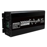 Pure Sine Wave Power Inverter 10000 W Inverters 12V 24V 48V to 110V/220V DC to AC Converter LED Display AC Outlets for RV Camping Outdoor Power Supply(12v)