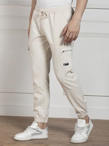 Image of Dennis Lingo Men's | Solid | Mid Rise | Relaxed Fit | Cargo Joggers