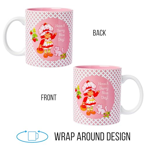 Taza de cerámica Strawberry Shortcake 20oz Silver Buffalo miniatura 5