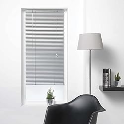 Persianas Venecianas Málaga store d'intérieur Estor Veneciano con láminas de 40 x 130 cm, Aluminio Veneciano Plateado