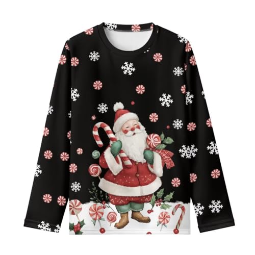 Image of Long Sleeve Shirts for Girls Casual Crewneck Tops Fall Winter Outfits for 3-16 Years Old