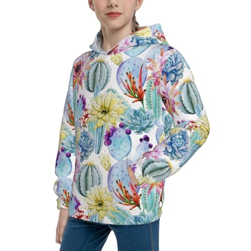 Cactus1 Kid Hoodies Boys Sweatshirts Girls Pullover with Pocket2