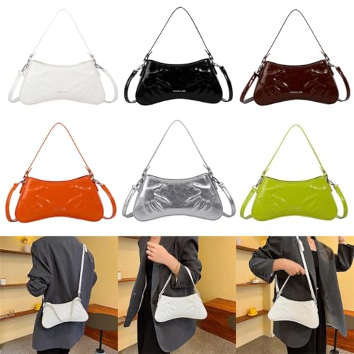 2024FashionArmpitBagHandbagShoulderBagforGirlWomenVersatileUnderarmBagSolidColorCrossbodyBagsLadyPurse3