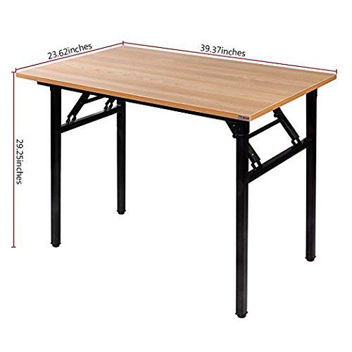 Need Folding Desk for Home Office 39-3/8'' Length Modern Folding Table Computer Desk