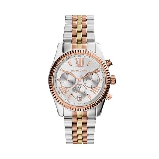 Michael Kors dam analog kvartsklocka med stålrem MK5735