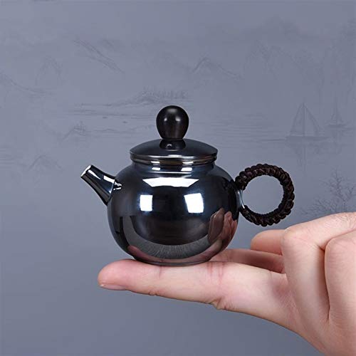 No-Branded Teiera d'Argento hkrstssxj Pentola Fatta a Mano Cinese Kungfu Teaketlettle Vecchia Cerimonia Teiera Set Acqua… - immagine 3