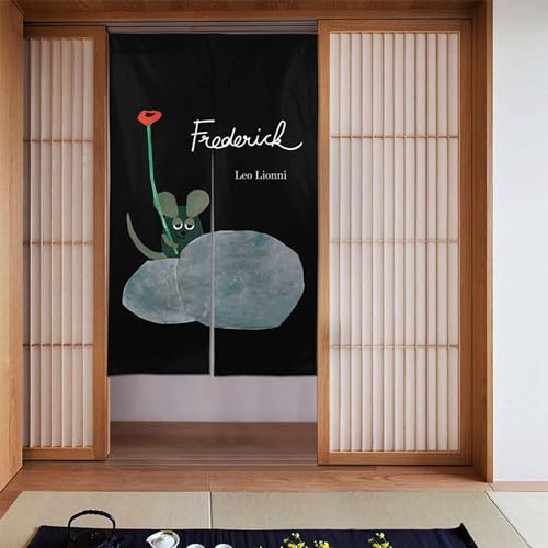 のれん 暖簾 ドアカーテン 目隠し レオ レオニ 絵本 和風 間仕切り 遮光 キッチン 飾り物 和室 洋室 飲食店 部屋飾り