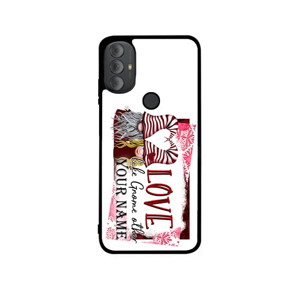 BRGiftShop Personalized Phone Case for Motorola Moto G Stylus Edge Power Pure 5G Custom Name Love Like Gnome Other