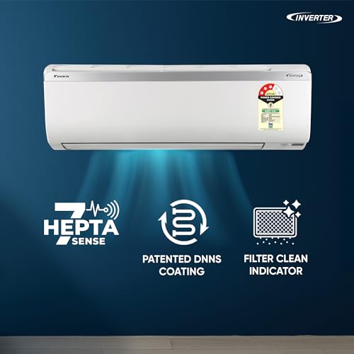 Image of Daikin 1.0 Ton 3 Star, New Star rated, Inverter Split AC (Copper, PM2.5 Filter, MTKL35XV16, White)
