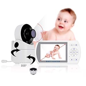 Miarui Babyphone Audio Babyphone Digital Baby bewaking draaibare slaapmodus nachtzicht temperatuursensor slaapliedjes baby oudere huisdieren compatibel