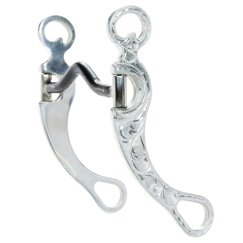 Mors de rechange Hilason 5.125 pouces pour soulager la pression de langue du cheval