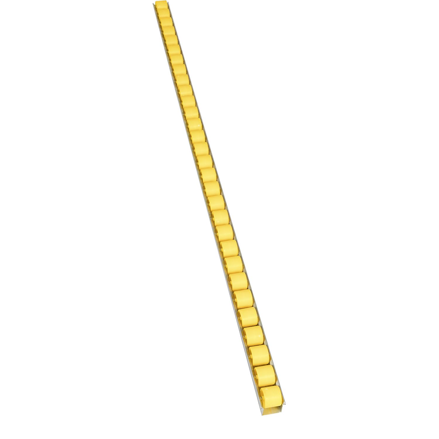 FRANKEL kaiserkraft | Rail à galets cylindriques | À intervalles de 33 mm, Ø 28 mm, plastique, longueur 2 m