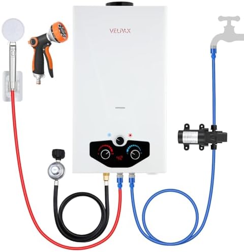 Outdoor Portable Water Heater - Which 5 Will Keep You Warmest? 7 Tankless Water Heater Propane,2.64GPM 10L Outdoor Portable water heater,with 2 GPM Water Pump, Instant Propane water heater with Digital Display Multi-Protection for Camping Trips