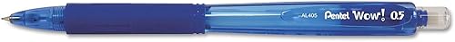 Pentel Wow - Lápiz mecánico, 0.020 in, barril azul, caja de 12 (AL405C)