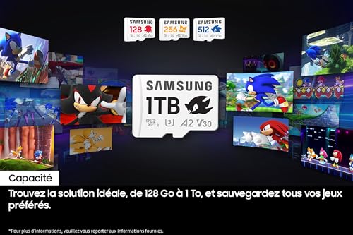 Carte mémoire Samsung microSDXC 128Go pour console - 5