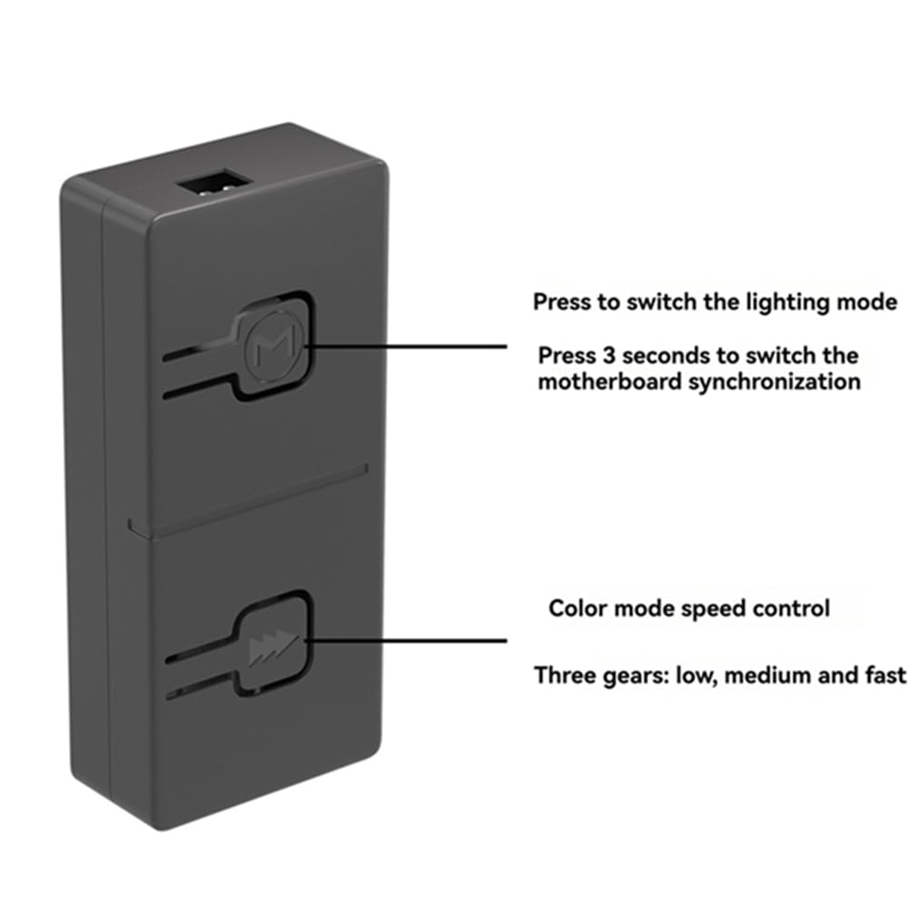 5 V 3-pinowy Argb do 12 V 4-pinowy konwerter RGB 5 V/3 Add-RGB do 12 V/4-pinowy adapter 5 V 3-pinowy kontroler ręczny