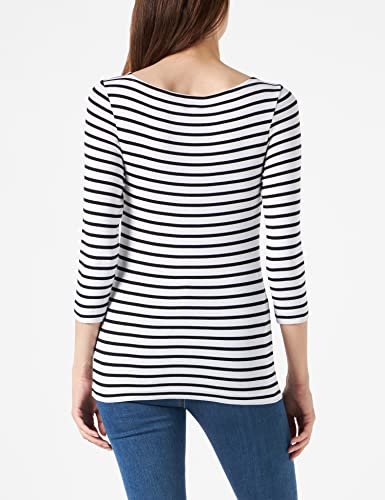 Image of Amazon Essentials Women's Slim-Fit 3 /4 Sleeve Boat Neck Tops Cotton Modal T-Shirt