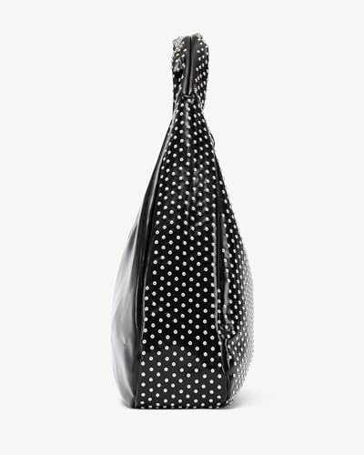 Image of NEWBELLA Women's Rhinestone Shoulder Bag - Sparkly Studded PU Leather Hobo Purse, Shiny Underarm Tote Handbag for Evening, Party, or Everyday Wear