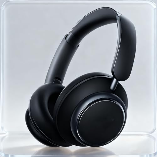 Repuestos de almohadillas para auriculares Anker Soundcore Space Q45, cubierta de cojín cómoda y durable (Gel Negro) miniatura 7