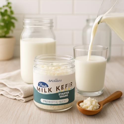 Image of Cultures for Health ENDLESS Milk Kefir Grains | Live Starter Culture | Make Tangy, Probiotic Kefir in 12-24 Hours | Reusable Milk Kefir Starter