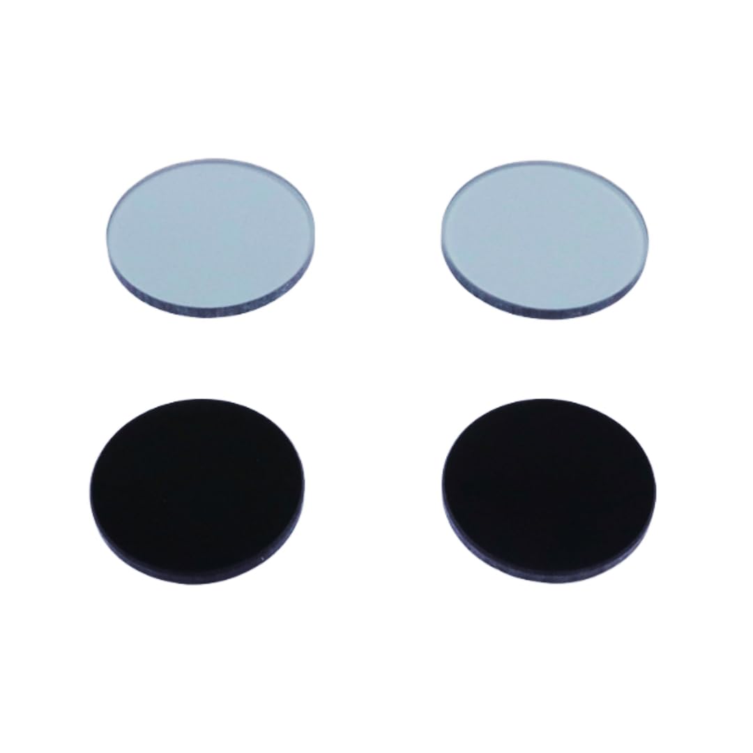 Hoja de vidrio de filtro óptico de densidad neutra de 1 pulgada de diámetro - Lente de filtro gris profesional, 25,4 mm de diámetro, 1 pieza(21 Pieces in 1 set)