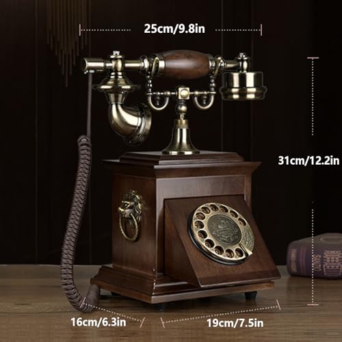 Téléphone fixe filaire rétro HJMMWT de bureau vintage - 2