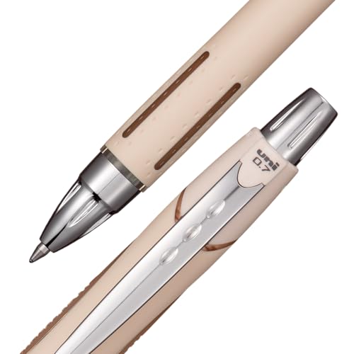 Image of Uni-Ball Jetstream RT Ballpoint Pen, Fine Point (0.7mm), Ivory Barrel, Black Ink, 6 Pens