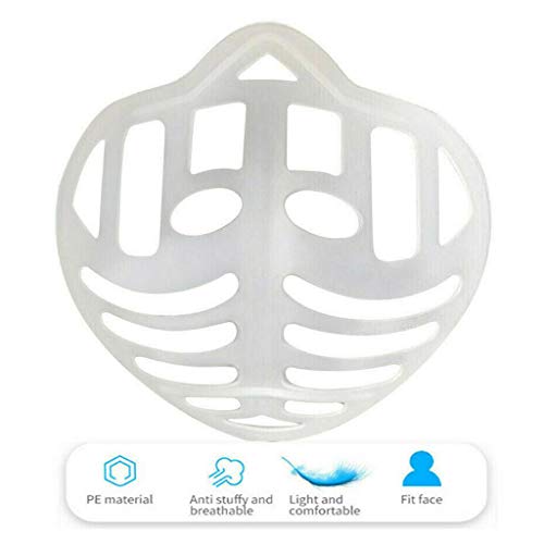 Almencla Suporte Interno de Suporte para Máscara Facial 1PC 3D Proteção para Batom Espaço Respiratór