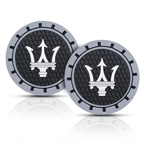 2Pcs Slicone Car Cup Holder Coaster for Maserati Quattroporte Ghibli Universal Non-Slip Cup Holders Silicone Anti-Slip Cup Holder Coaster Car Interior Accessories-MSLD