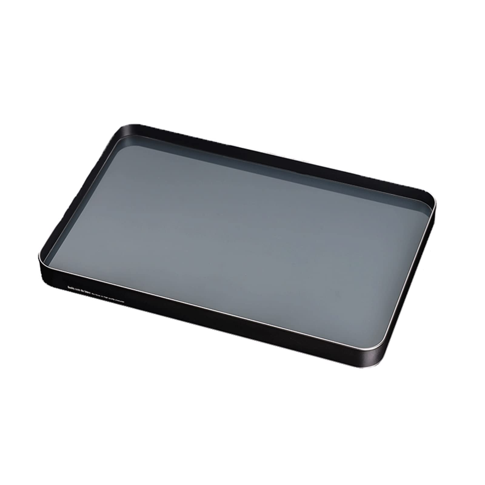 Bandejas Comida Bandeja Bandeja Rectangular Bandeja de Vidrio Bandeja Multifuncional Adecuada for despensa de Alimentos Decoración del hogar Bandejas de Servir (Size : A)