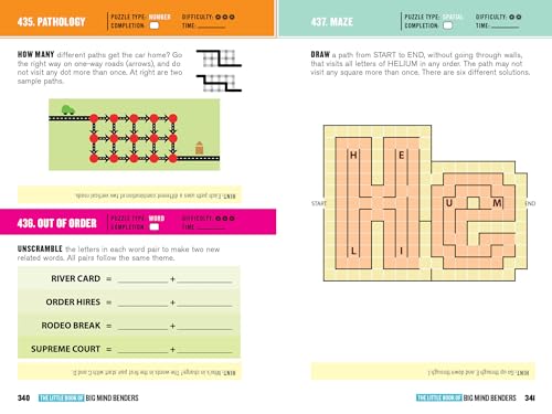 The Little Book of Big Mind Benders: Over 450 Word Puzzles, Number Stumpers, Riddles, Brainteasers, and Visual Conundrums - Image 7