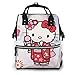 Hermosa bolsa de pañales de Hello Kitty, bolsa de bebé, multifunción, gran capacidad, mochila de viaje