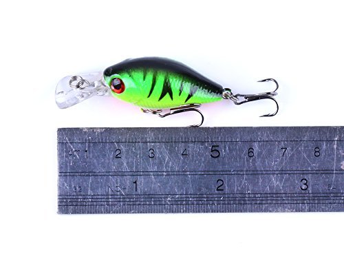 LENPABY 5pcs Floating Fishing Lure kit Hard Plastic crankbaits wobblers Fishing baits with Fishing Box