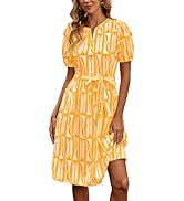 DIRASS Womens Tshirt Dress Women Church Elegant Classy Puff Sleeve Bay Doll  Sun Dresses Work Dress Business Graduation Dresses for Women 2025 at Amazon  Women's Clothing store