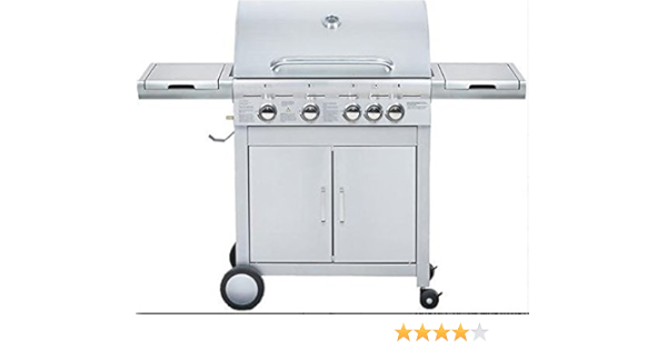 BARBECUE A GAS P/GHISA POLKA 4+1 5 FUOCHI 144X54XH115 Art. 2446267