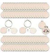 80Pcs Mini Embroidery Hoops, 1 Inch Wooden Cross Stitch Hoop Wood Frame Sewing Embroidery Ring Cr...