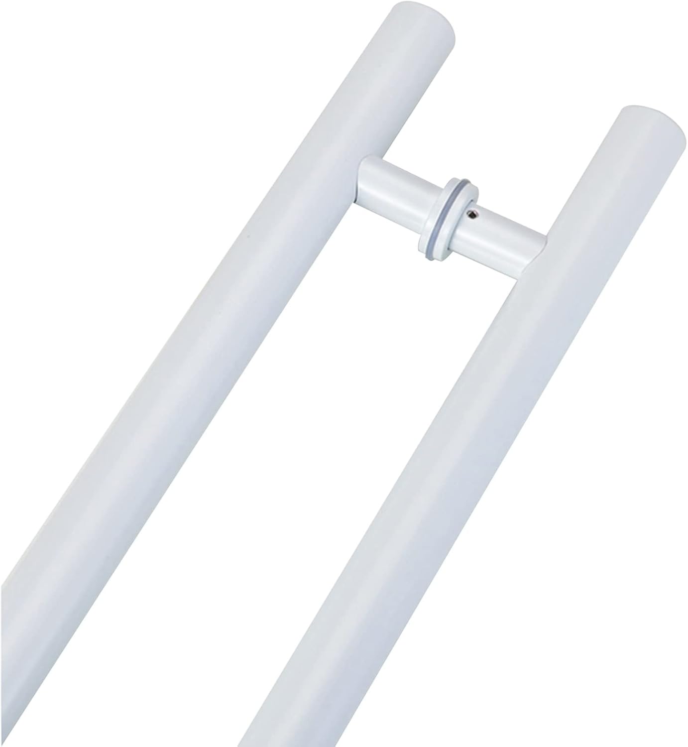 Round Sliding Barn Door Handle Set, Two-Sided Hardware for Wooden Glass Metal Doors, Fingerprint Resistant Grip