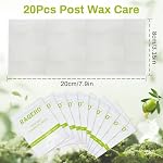 20PCS Post Wax Wipes - After Waxing Calming Oil Wipes Post Wax Care for Body Facial Waxing Remover Aftercare Product for Hair Removal After Wax Care Remove Residue Waxing Aftercare Supplies - Image 2