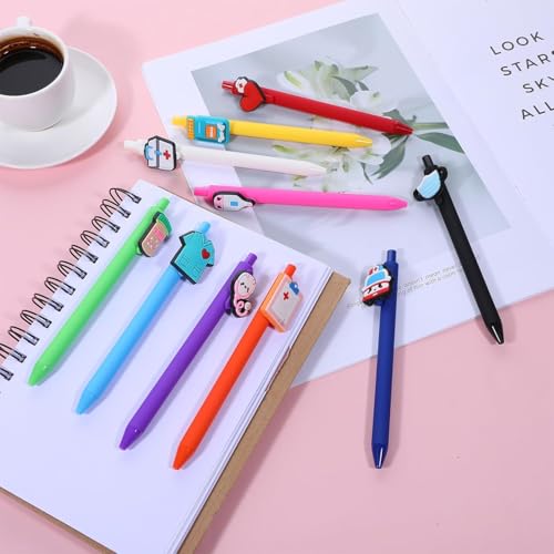 10 canetas esferográficas de enfermagem, acessórios de enfermeira, acessórios para o trabalho, assis