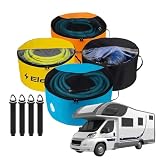 Zestivra Kit de rangement pour tuyau de camping-car – Sac de rangement étanche à fermeture éclair en tissu Oxford pour fenêtre de visualisation, conteneur d'équipement de camping pour tuyaux d'eaux