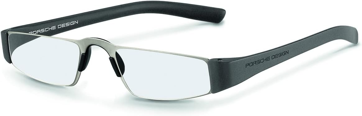 Porsche Design P8801 Iconic Reading glasses (B - Black, Red, 3, multiplier_x)