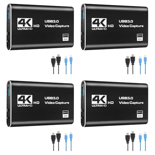 Convertisseur vidéo et carte de capture audio vidéo 4K USB 3.0 pour enregistrement