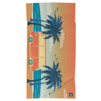 Image of Sprints Athletic Running Towel, Full-Sized, Car Seat Cover - Performance Microfiber (Retro Sunset)