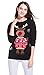 Women's Christmas Cute Reindeer Snowflakes Knitted Sweater Girl Pullover (Small, 3D Nose)