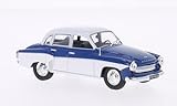  Wartburg 312, blau/weiss, 1965, Modellauto, Fertigmodell, WhiteBox 1:43