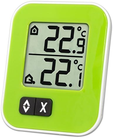 TFA 30.1043.04 Moxx Digital Indoor/Outdoor Thermometer - Green/White