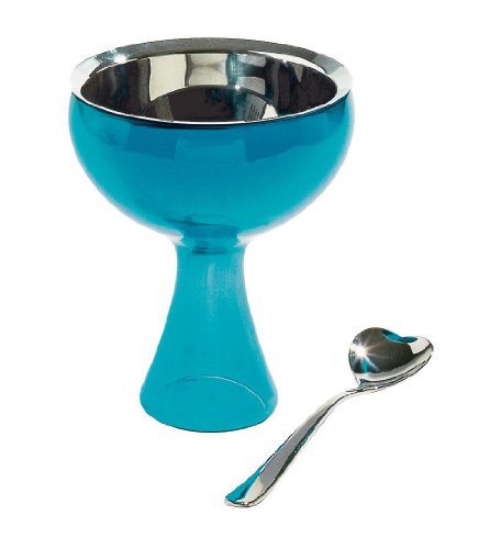 Alessi Big Love Bowl+Spoon, Blue