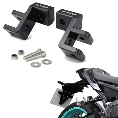 Supports d'abaissement repose-pieds passager Yamaha MT-09 finition CNC